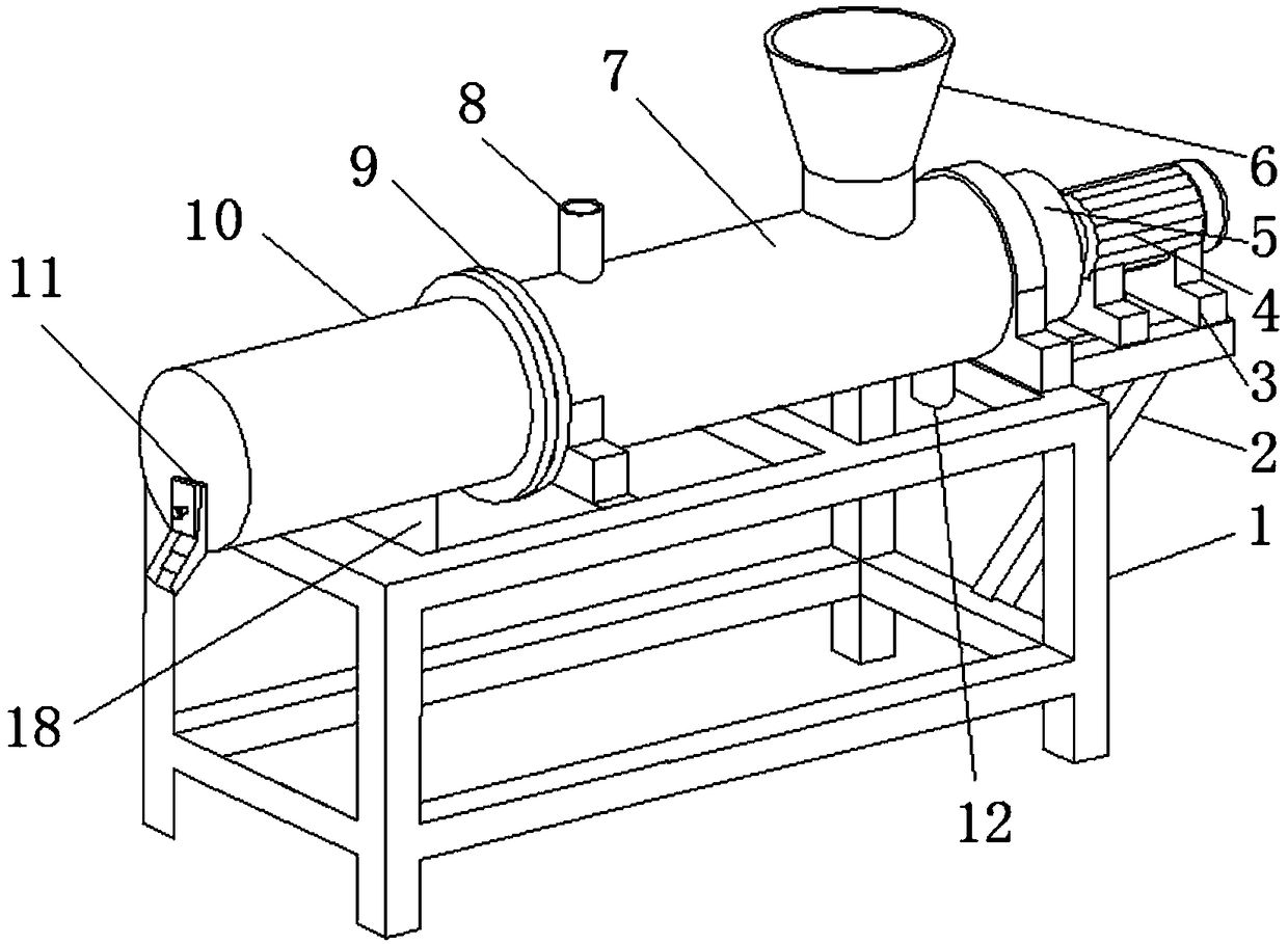 Full-automatic tea coarse filtering and extracting equipment for deep processing of tea