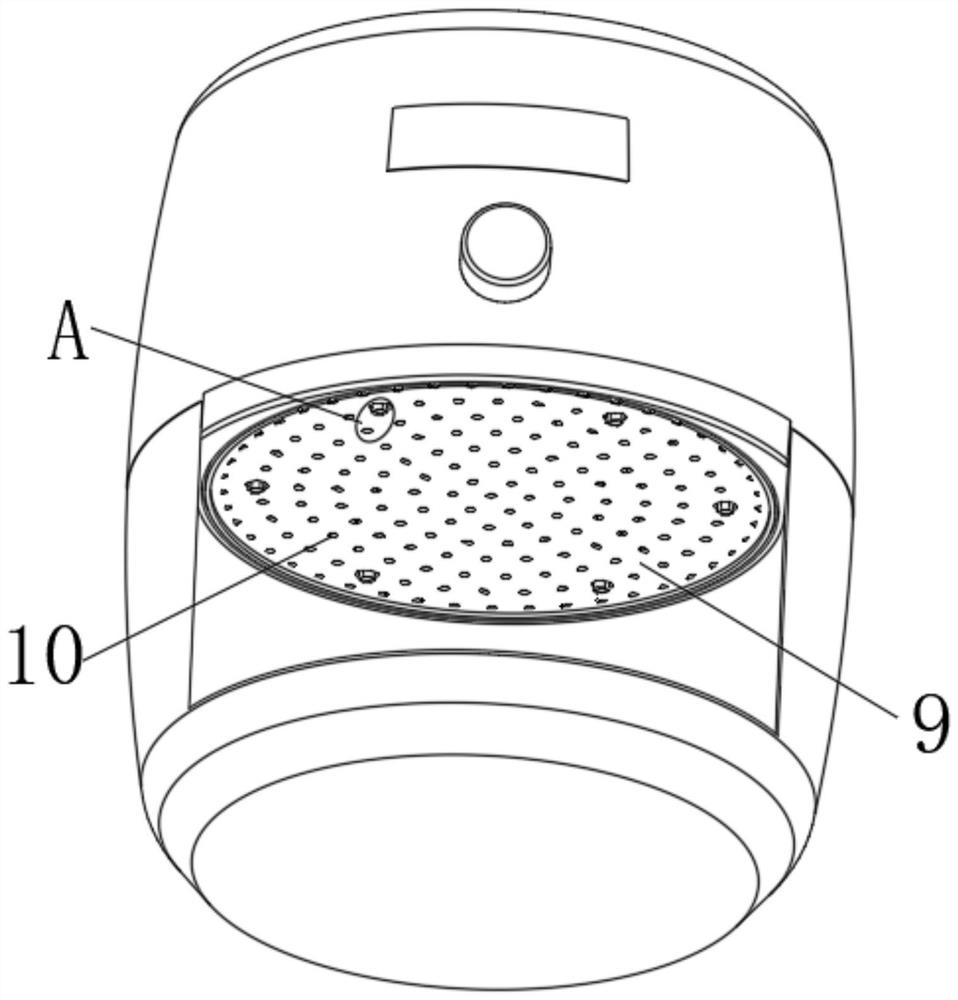 Air fryer with low-fat locking mechanism