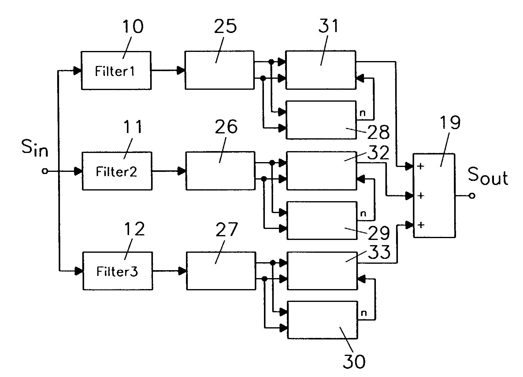 Method for suppressing noise as well as a method for recognizing voice signals
