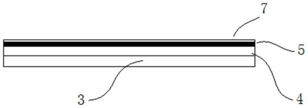 Multi-layer composite PVC (polyvinyl chloride) floor glue with high wear resistance and acid and alkali resistance as well as preparation and application thereof