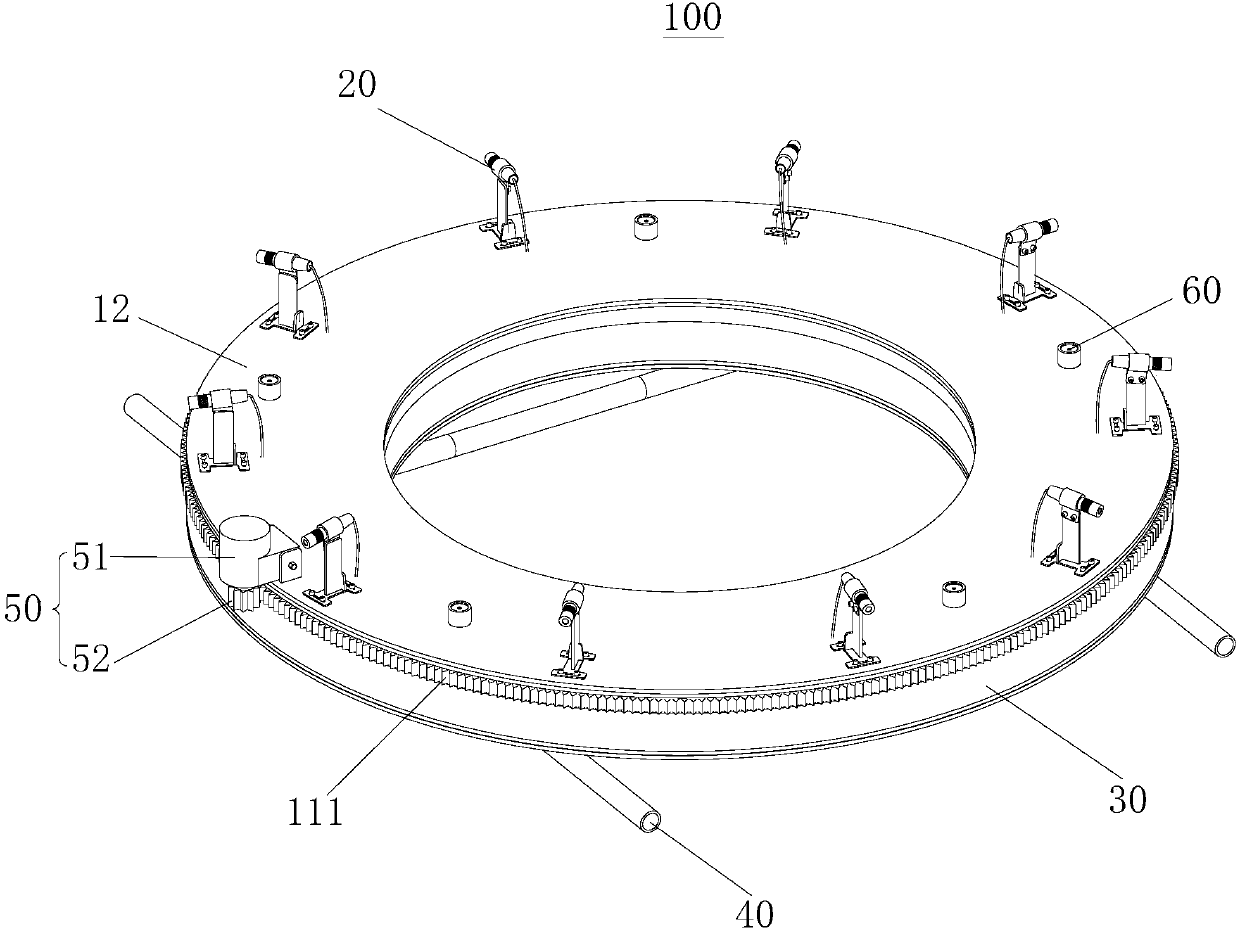 Dry quenching furnace inclined air flue partition wall building dividing device and construction method