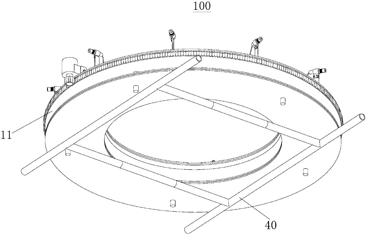 Dry quenching furnace inclined air flue partition wall building dividing device and construction method