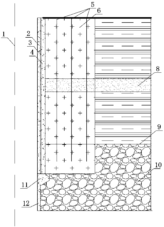 Construction method of interwall grouting waterproofing and strengthening shaft wall structure under the protection of frozen wall