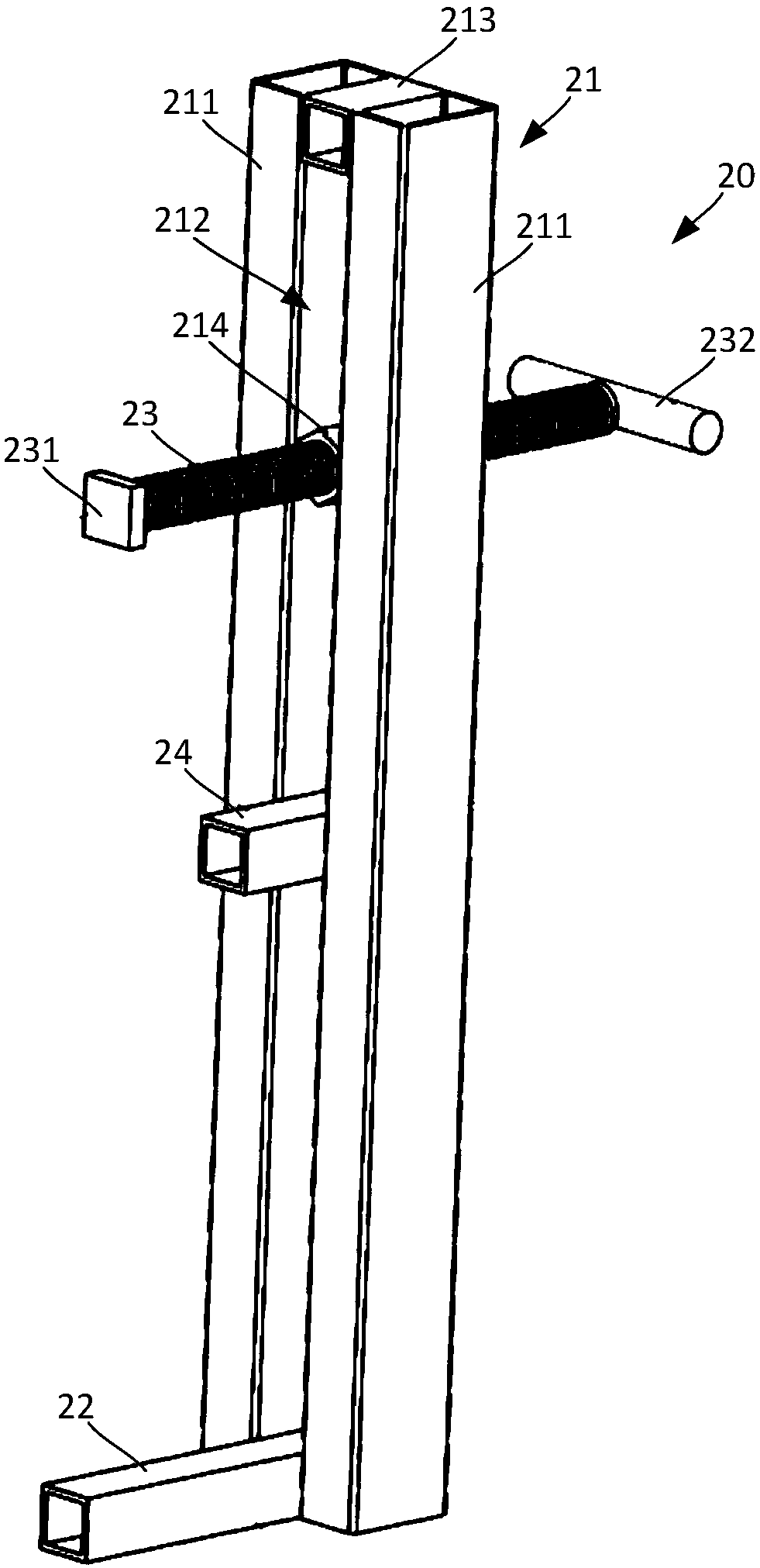 K plate reinforcement device and reinforcement method thereof