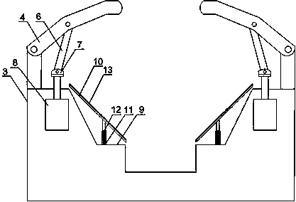 Oil pipeline clamping fixture