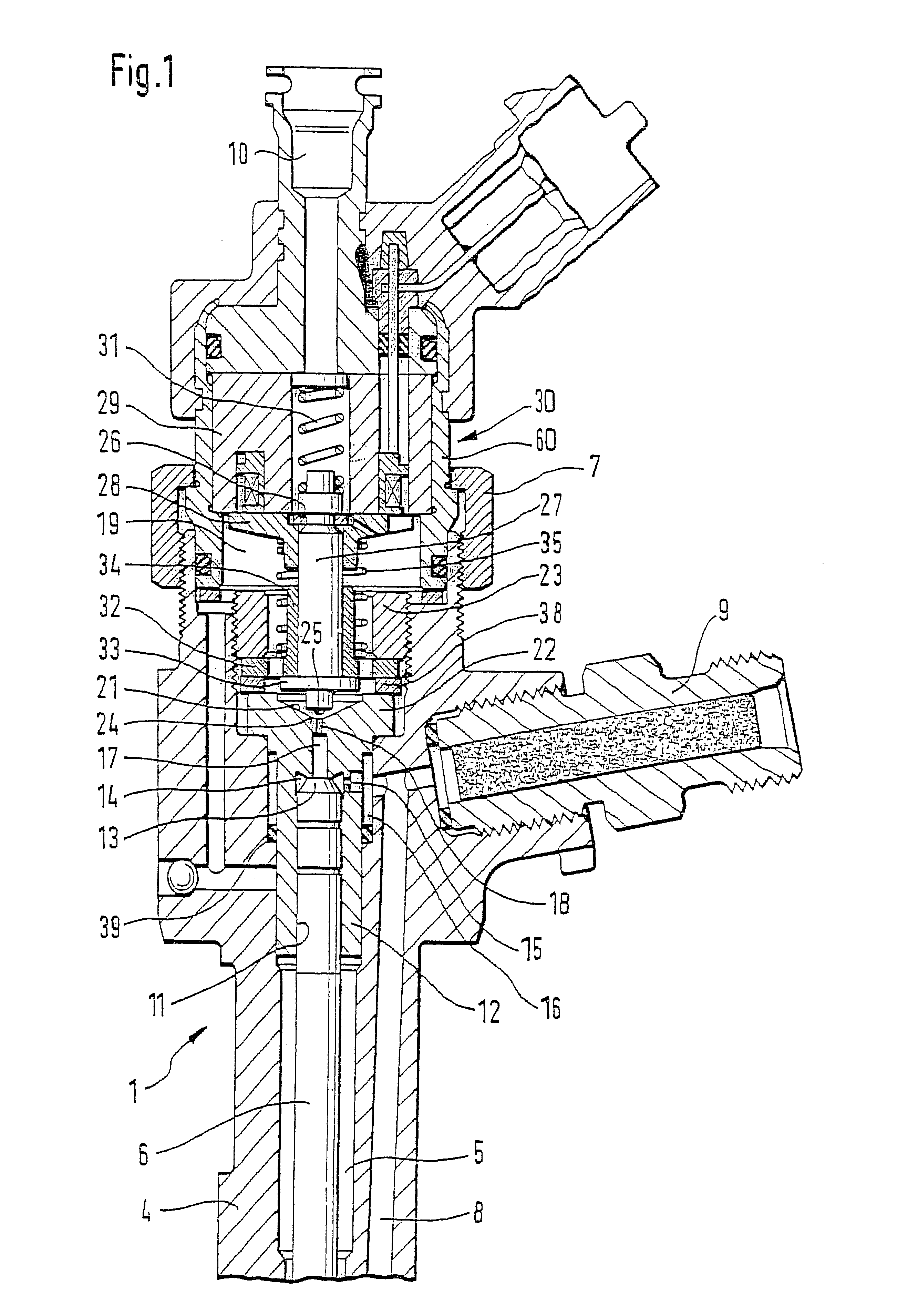 Solenoid valve for controlling a fuel injector of an internal combustion engine