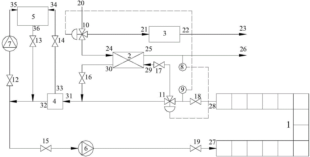 Concentrating type solar heat collecting and crude oil heating system