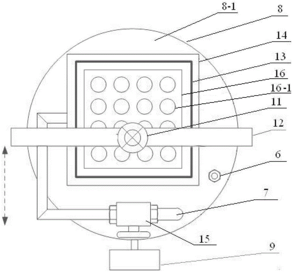 Sampling device of mixing and clarifying tank