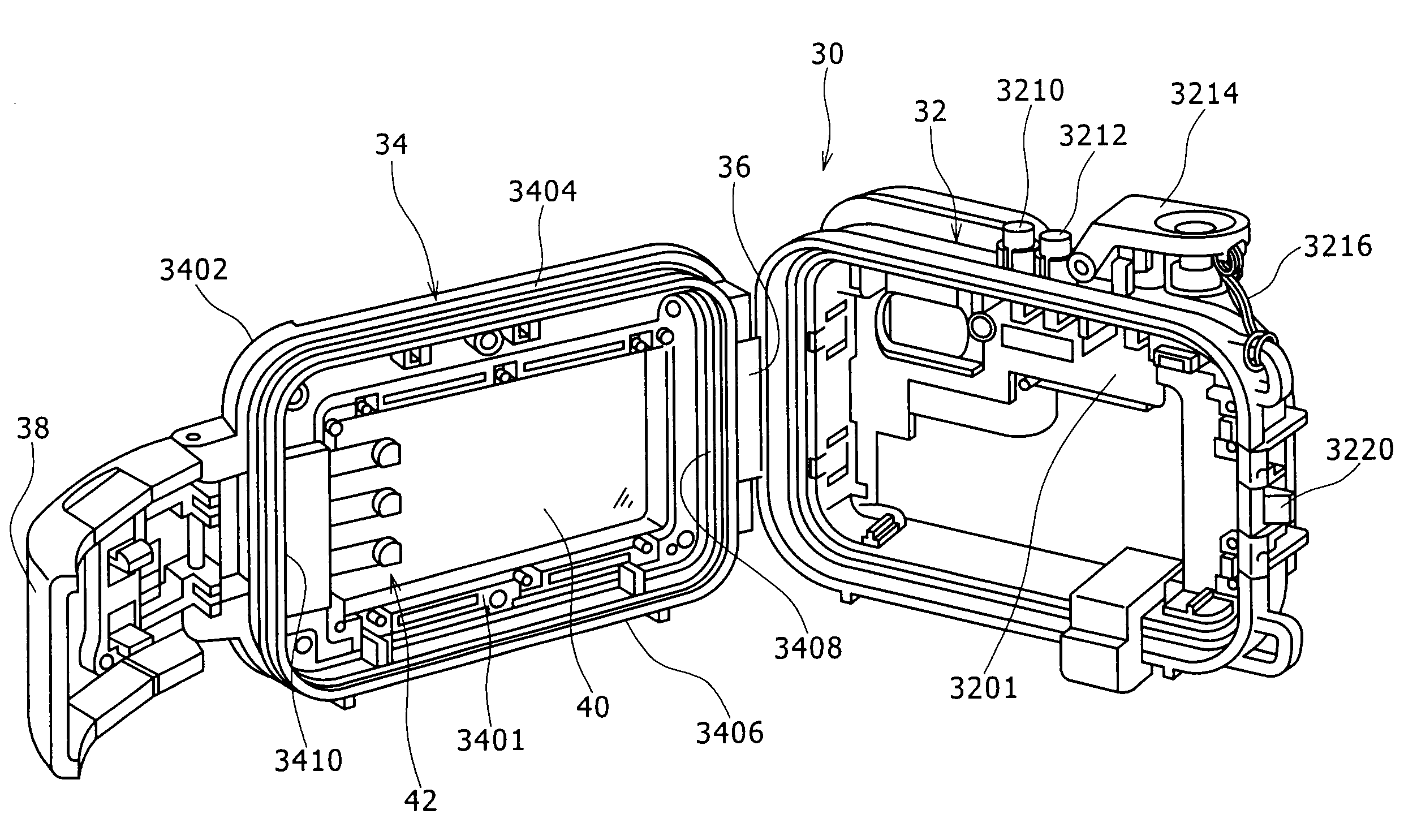 Waterproof case for electronic device