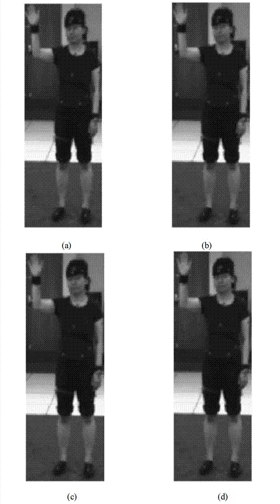Human motion tracking method based on deep nuclear information image feature