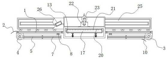 Lathe material receiving device with feeding and discharging functions and for electronic part machining