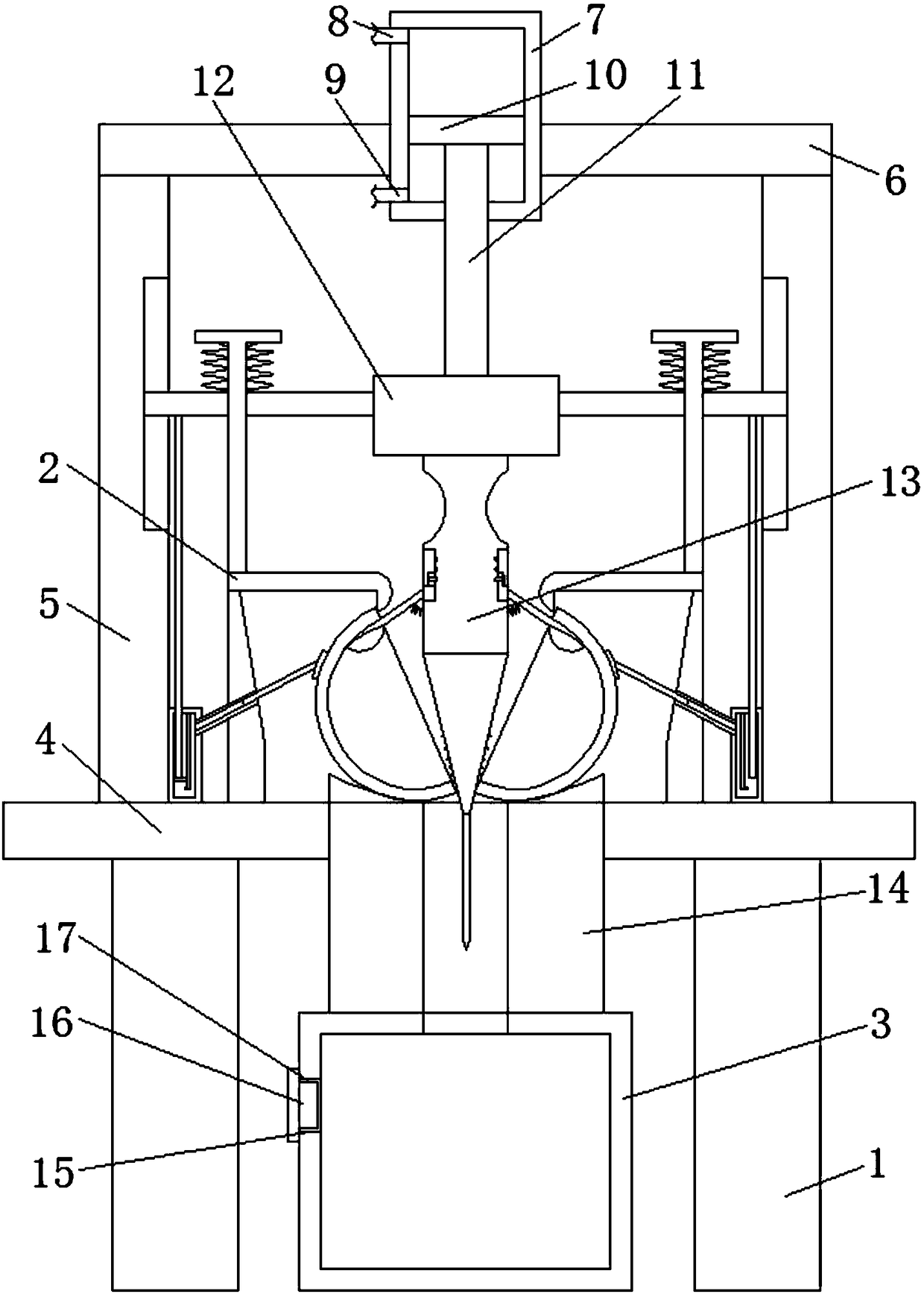 Flesh-shell separator for industrial processing of yellow passion fruits in passion fruits