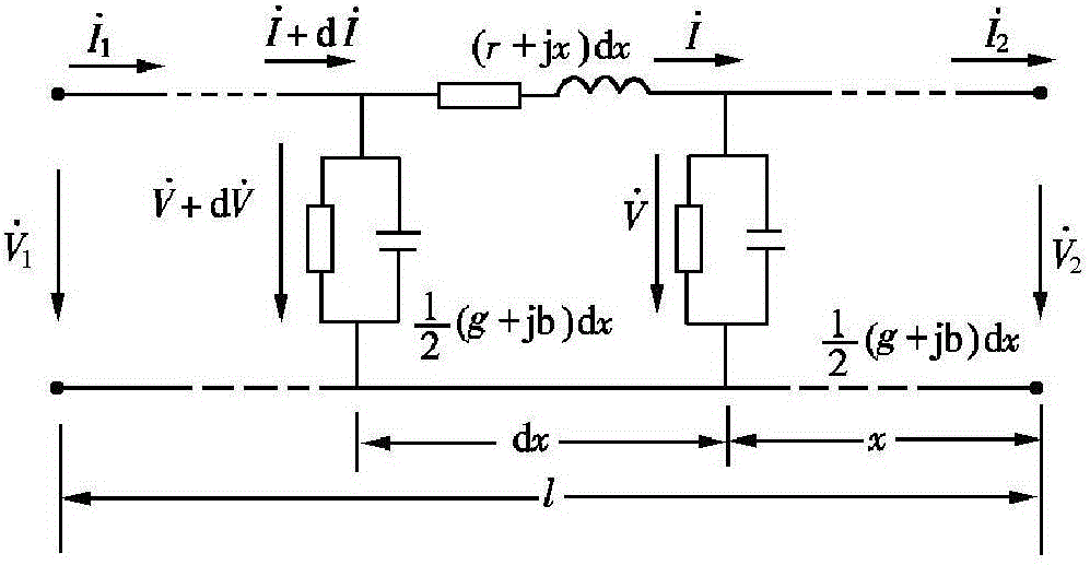 Alternating-current component transmission parsing method and modeling along line in operation of high-voltage direct current in different ways