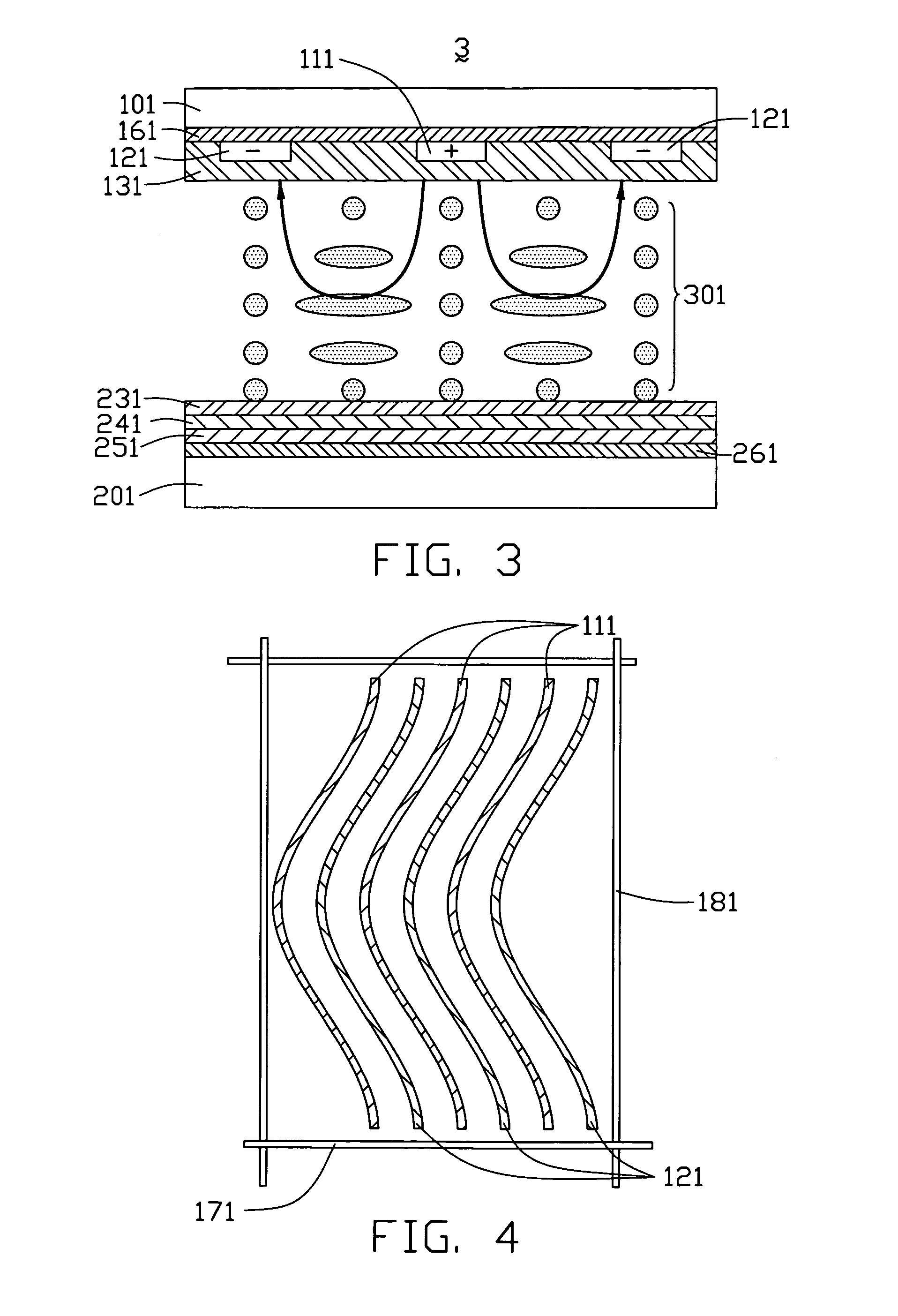 Transflective liquid crystal display with bent electrodes