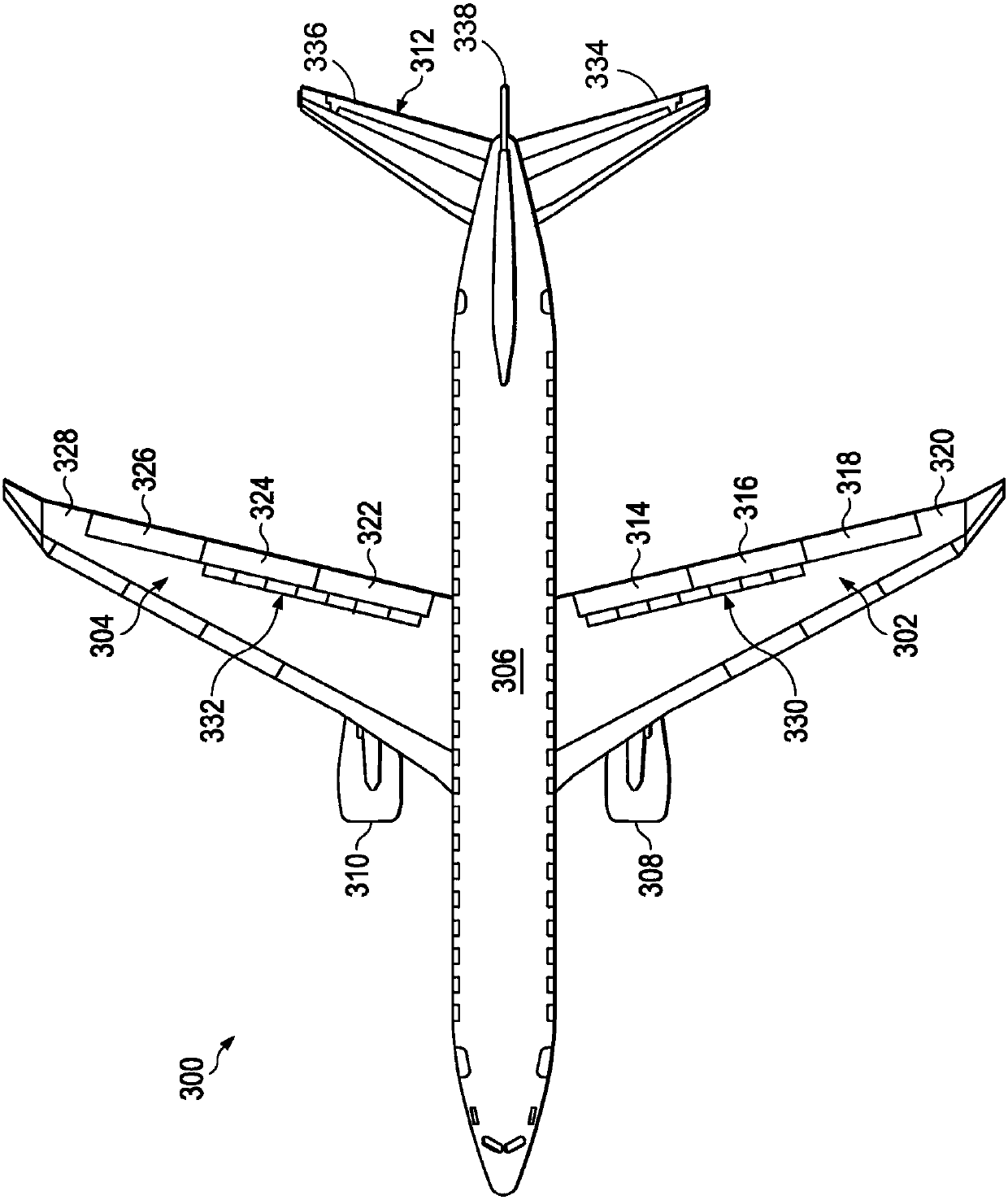 Airfoil-shaped body having composite base skin with integral hat-shaped spar