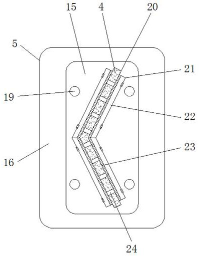 A filter device for chemical waste liquid with split flow and anti-clogging