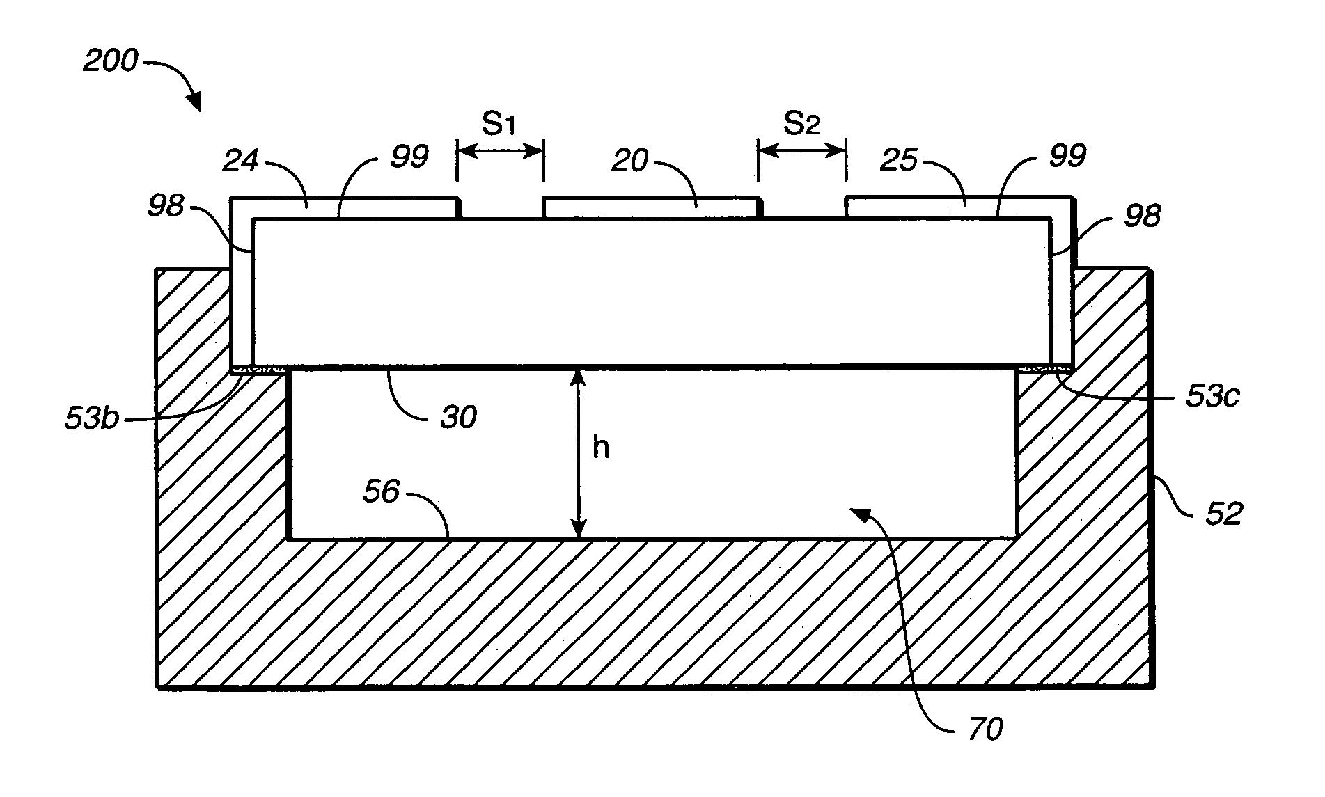 Suspended and truncated co-planar waveguide