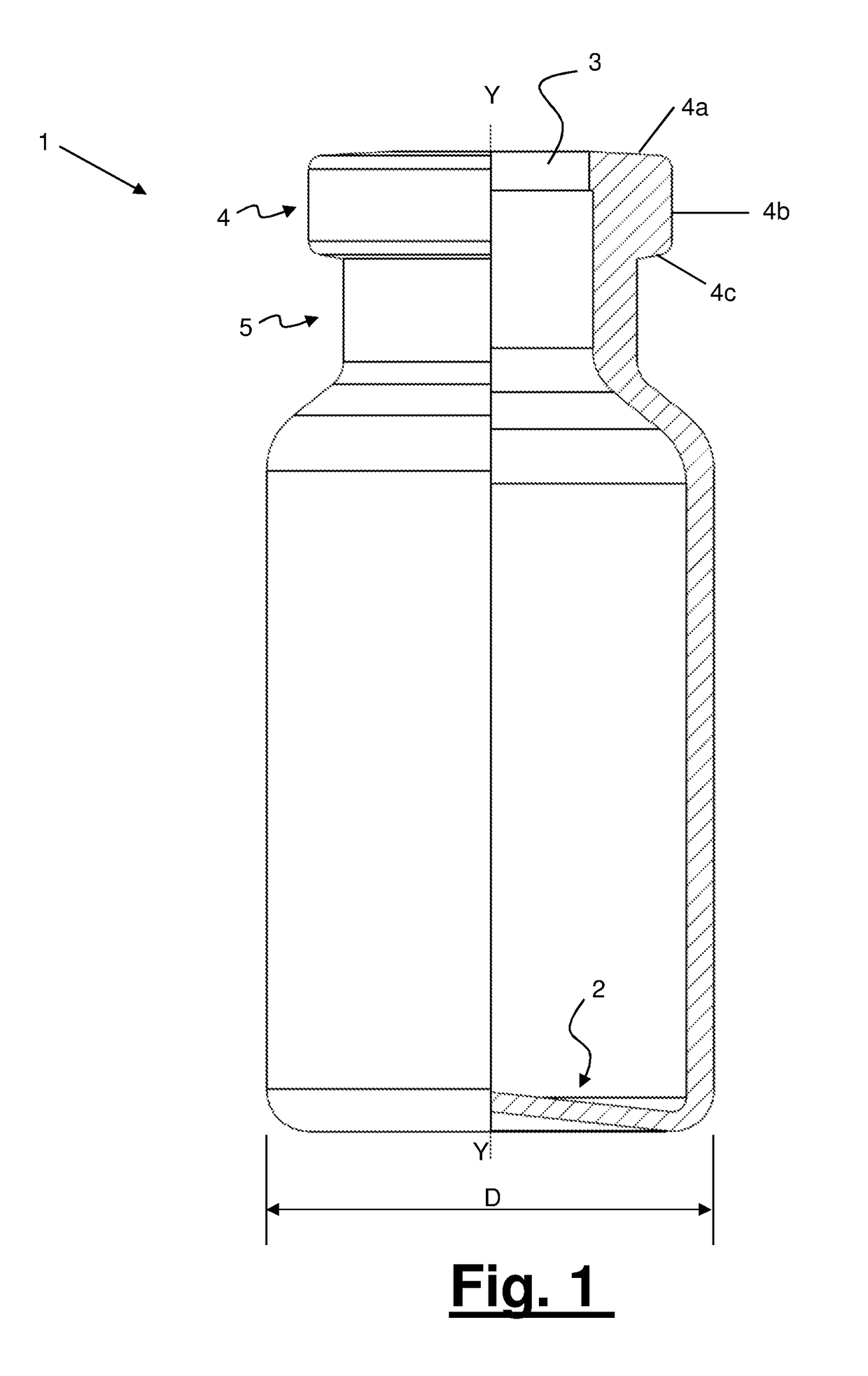 Method for sealingly closing a bottle and associated sealingly closed bottle