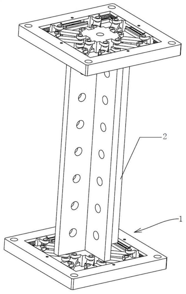 Shock-absorbing node and its building steel structure