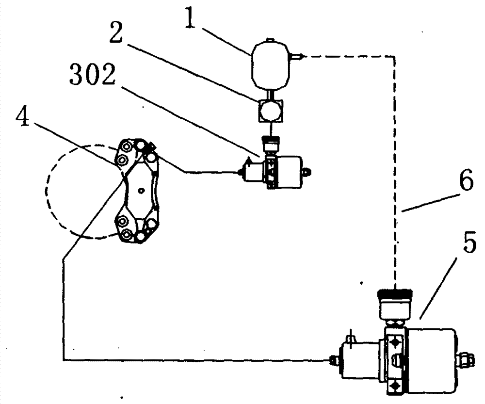 Forced circulation system and forced-circulation brake system constructed therefrom