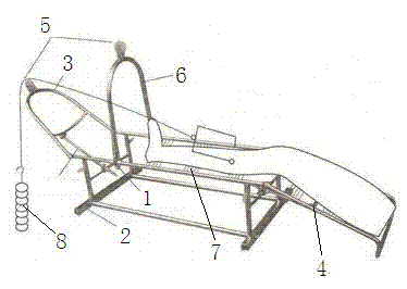 Bandage and bandaging method used for bandaging through Braun traction frame