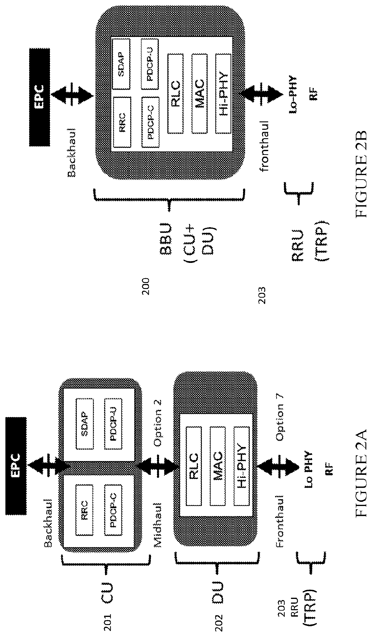 Method and apparatus for flexible fronthaul physical layer split for cloud radio access networks