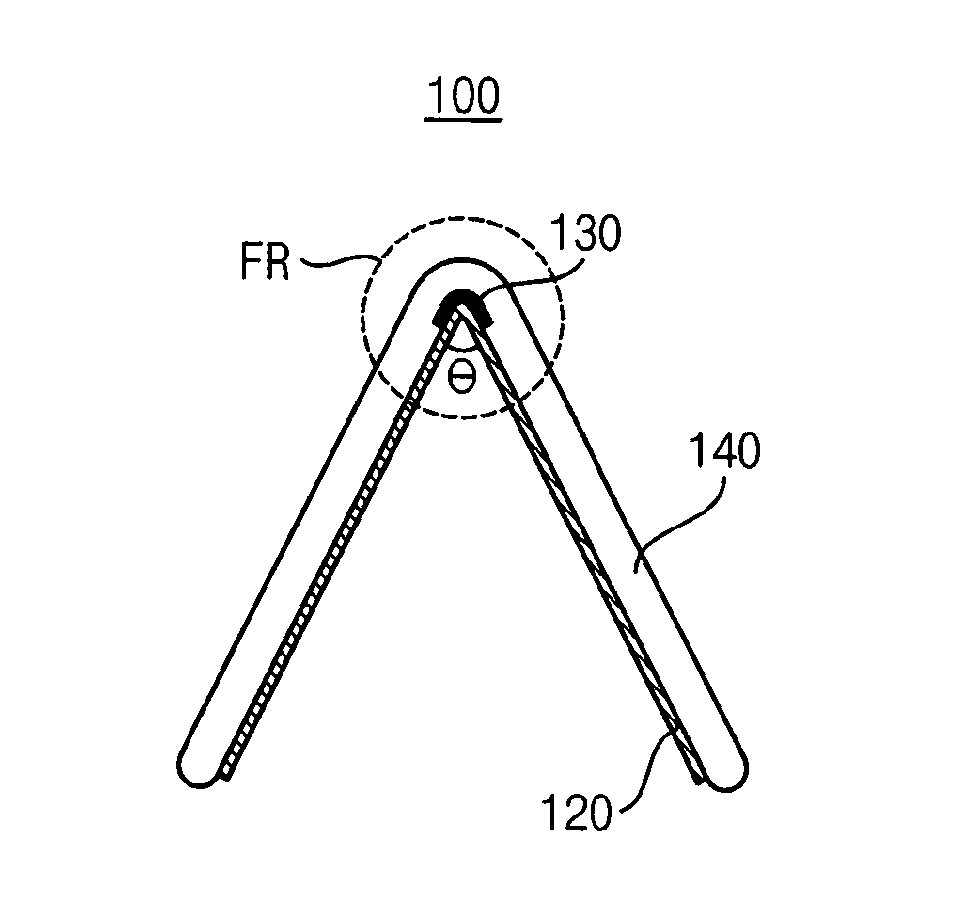 Foldable display device, related electronic device, and related method