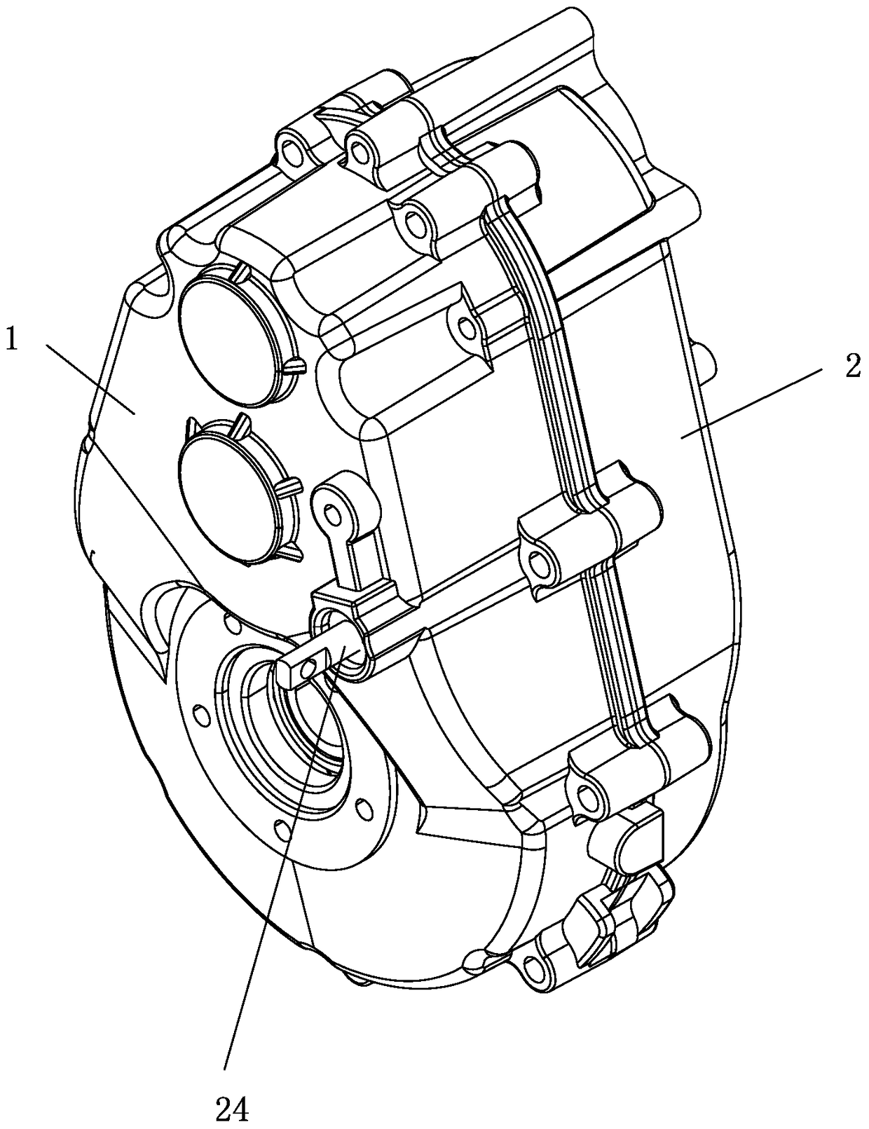 A three-speed gearbox