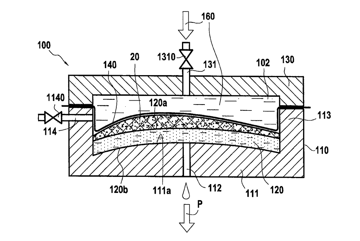 Method for manufacturing a refractory part made of composite material