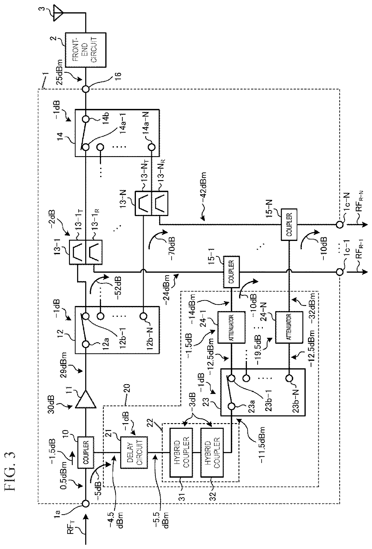 Radio-frequency signal transmitting/receiving circuit