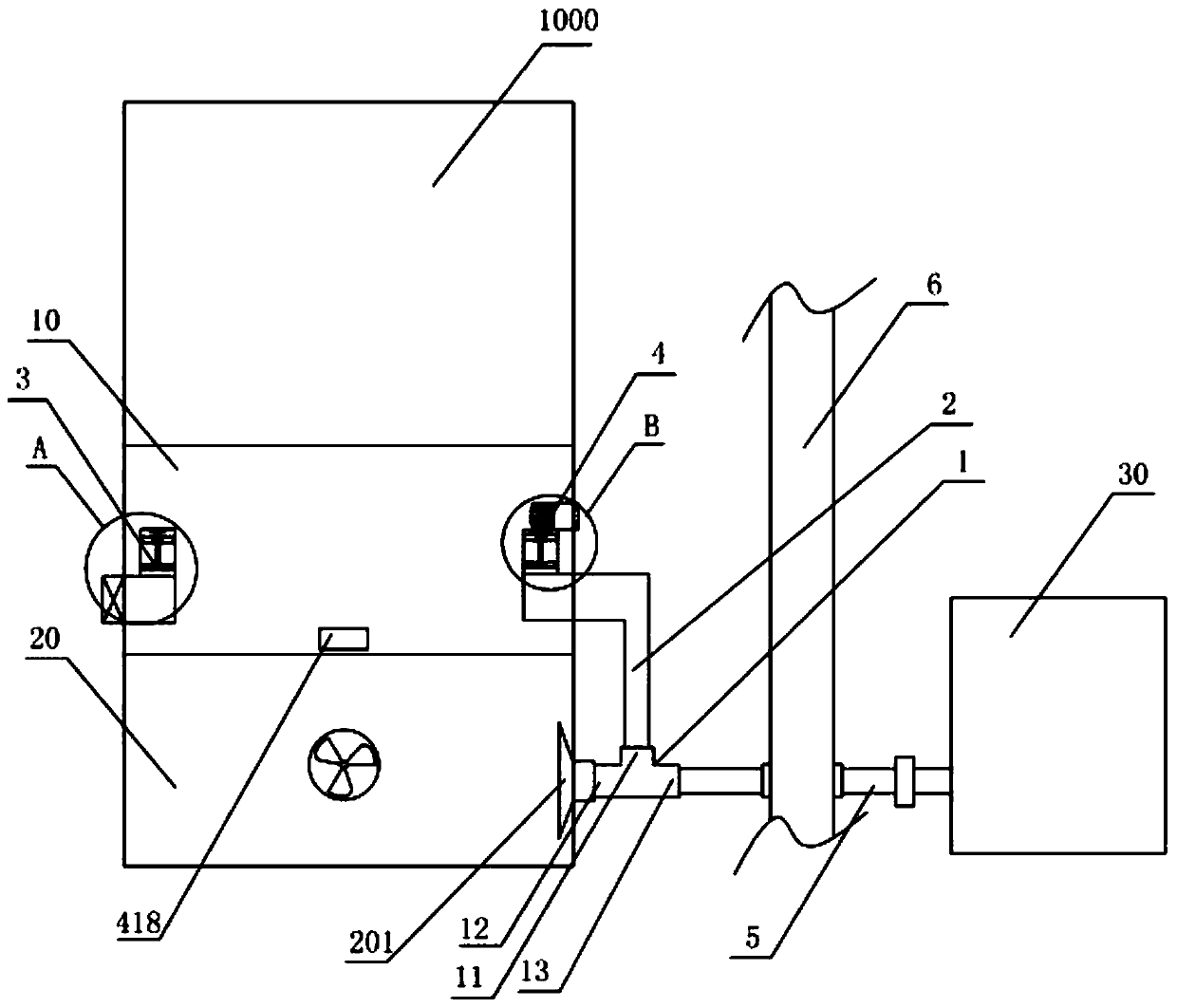 Tablet press and feeding detection device and ventilation device thereof