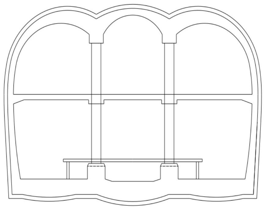 An integrated structure and construction method of assembly and pouring combination of subway underground excavation station