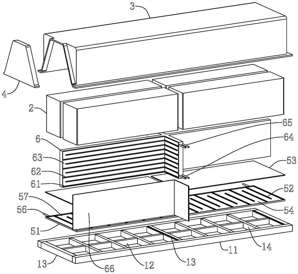 Multi-material fused light high-strength battery pack structure and design method thereof