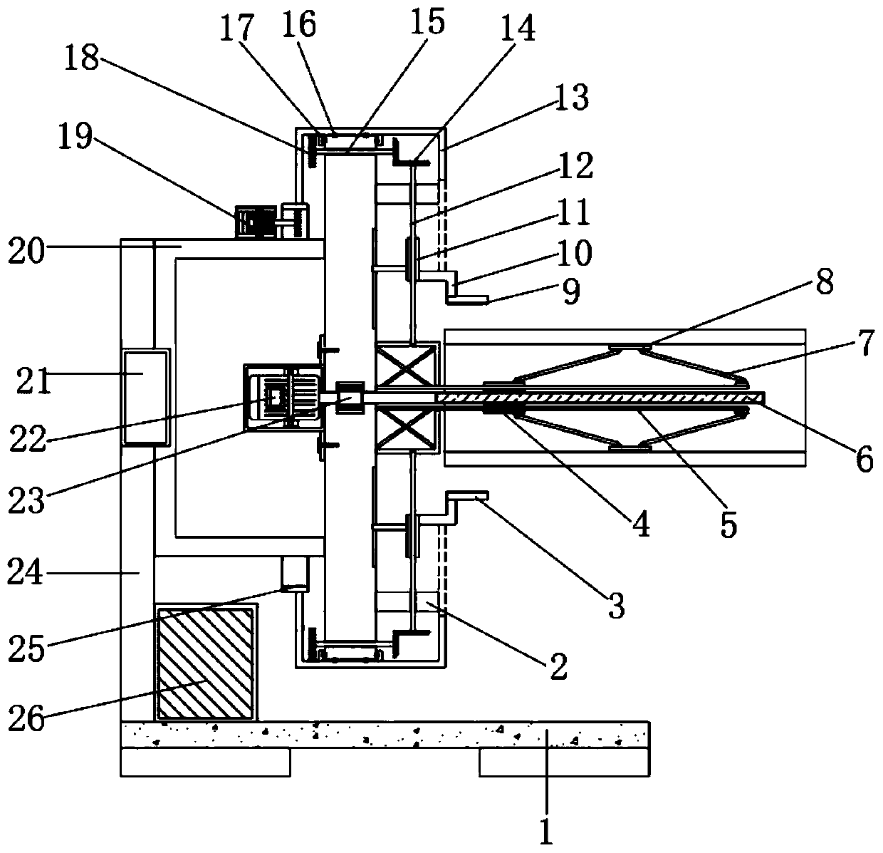 Part clamping device for automobile production