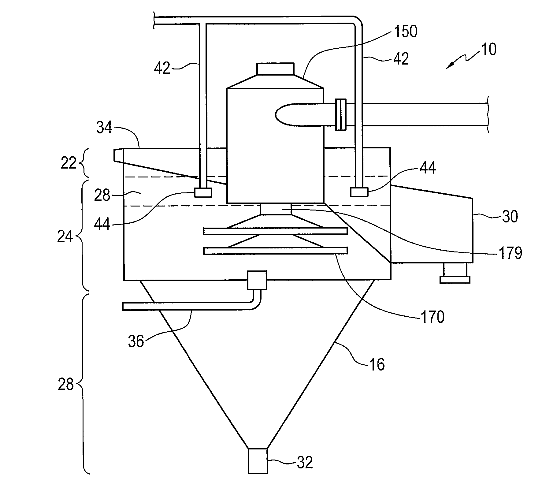 Feedwell for a gravity separation vessel