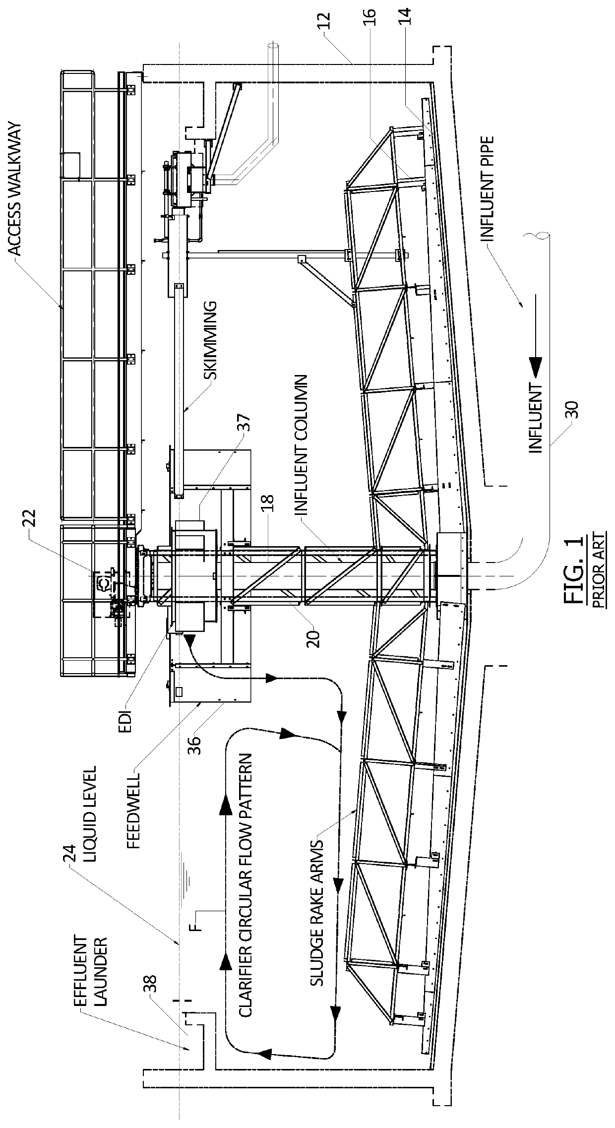 Clarifier with Improved Energy Dissipating Inlet