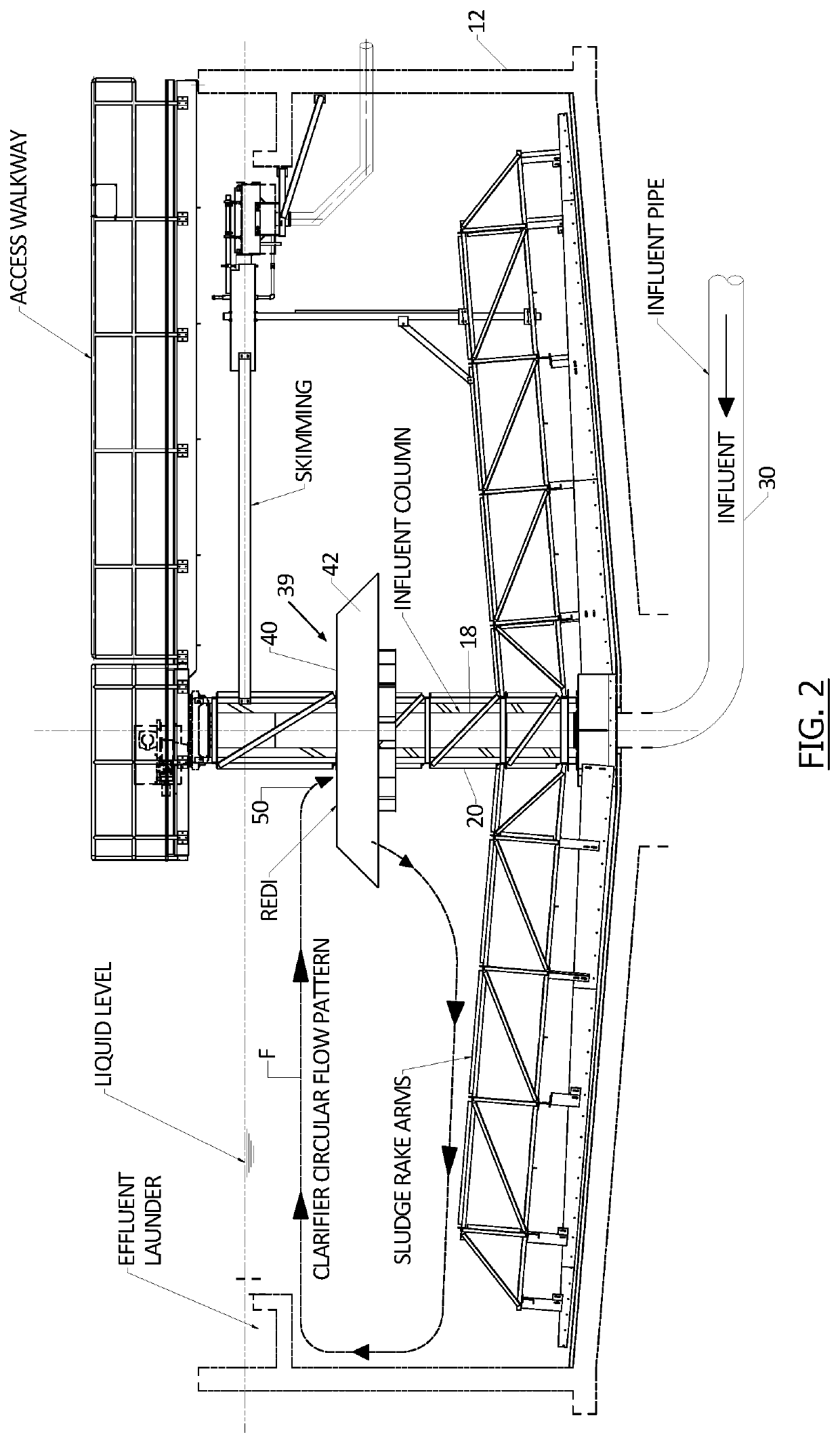 Clarifier with Improved Energy Dissipating Inlet