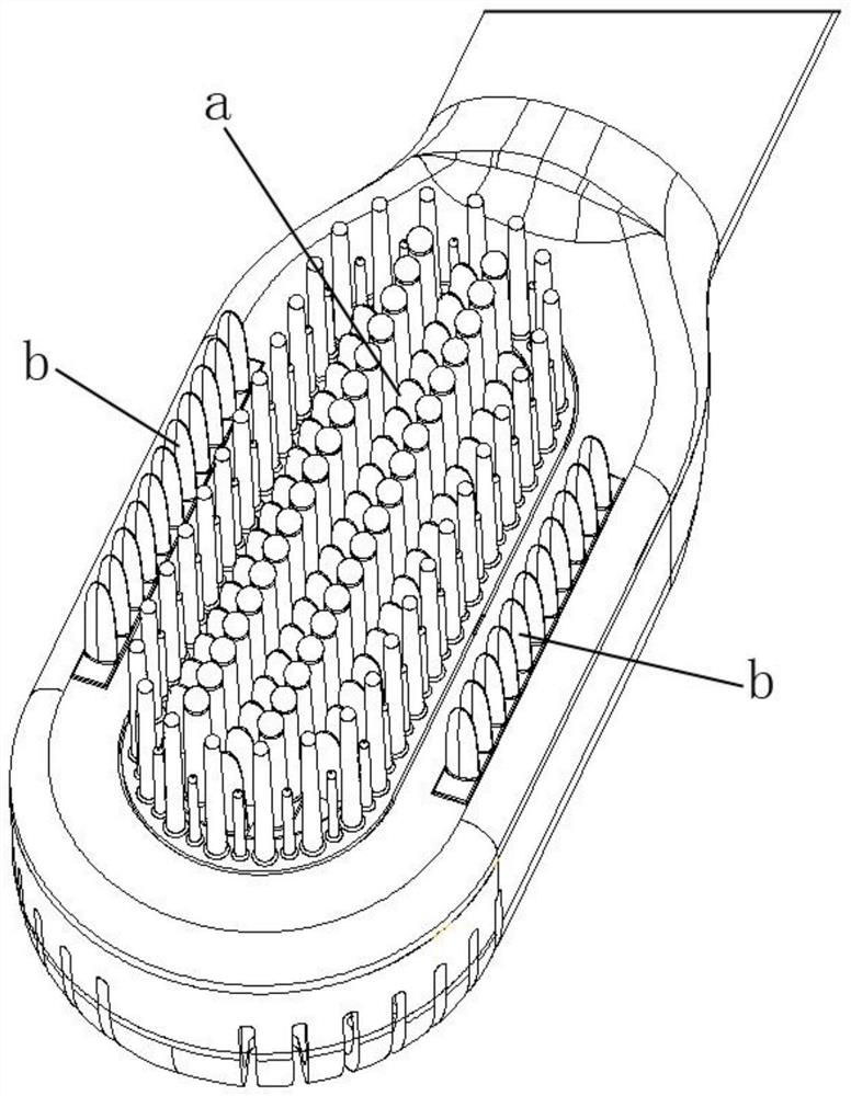 Cold and hot comb and heat dissipation control system thereof