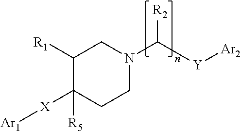 3,5-disubstituted phenyl-piperidines as modulators of dopamine neurotransmission