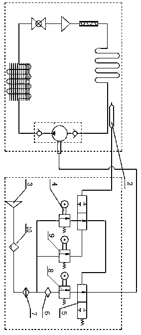 Pneumatic cooling system for underground mines