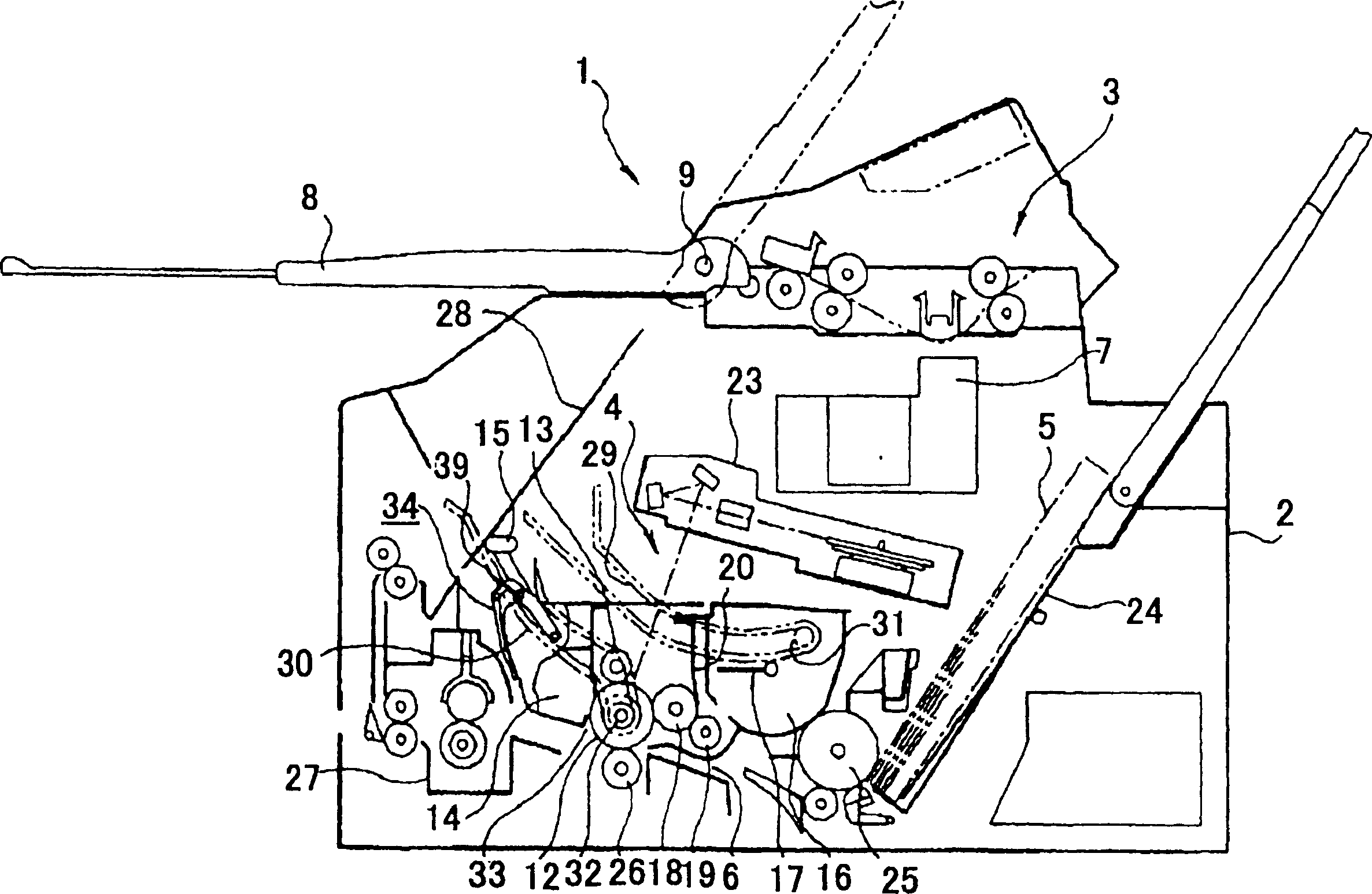 Treating cassette and image forming device