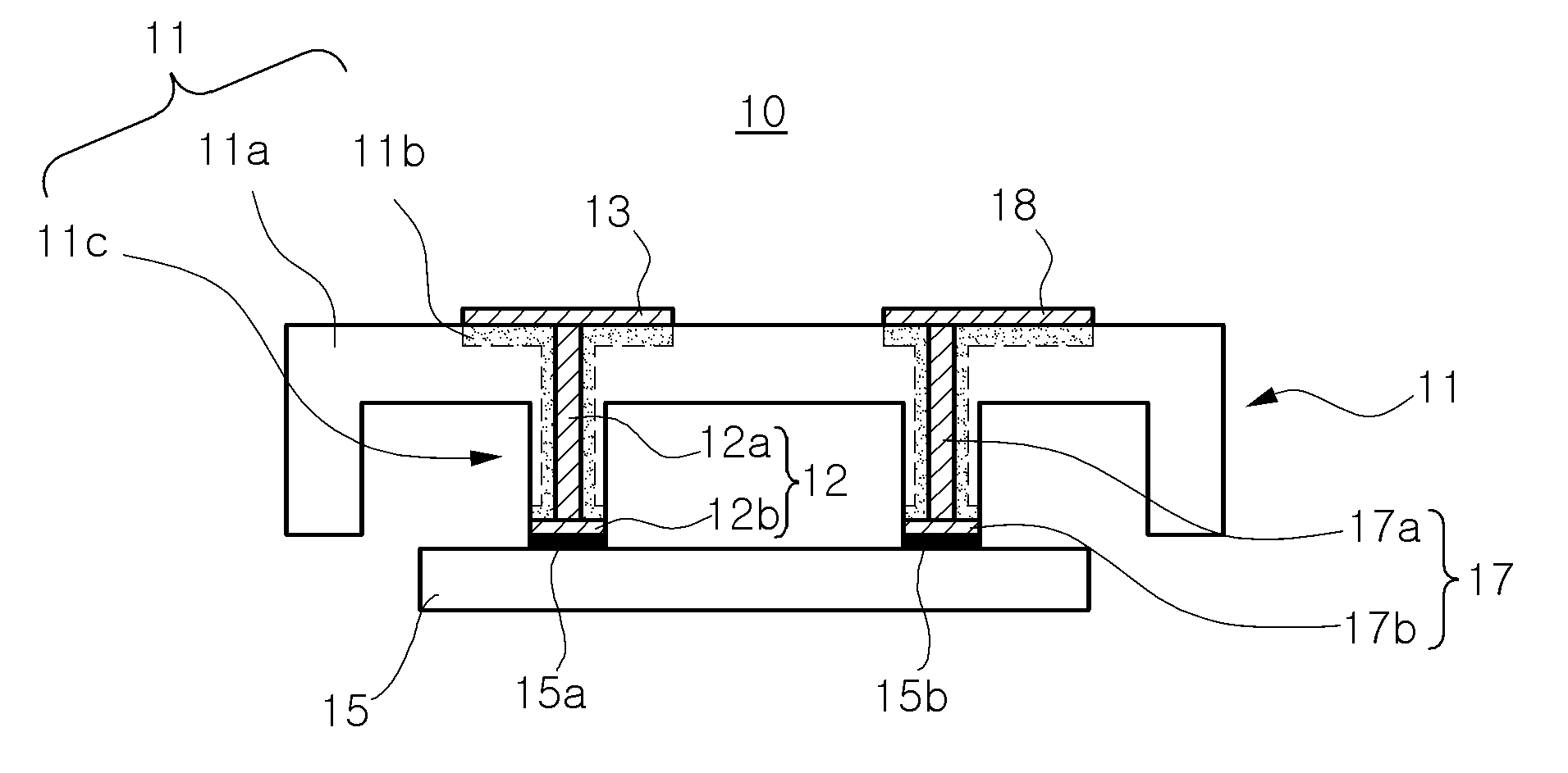 Case structure having conductive pattern and method of manufacturing the same