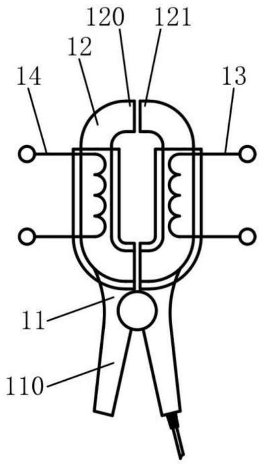 A system and method for on-line real-time self-calibration of a clamp ammeter