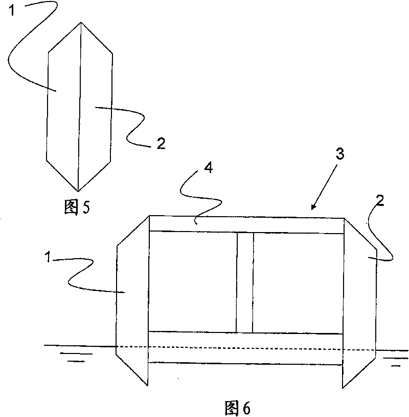 A floatable unit for evacuation purposes