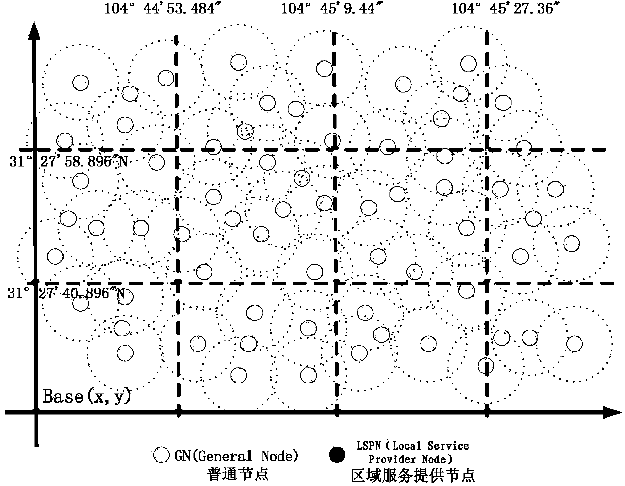 Mobile self-organizing network interrupt data recovery method based on area perception