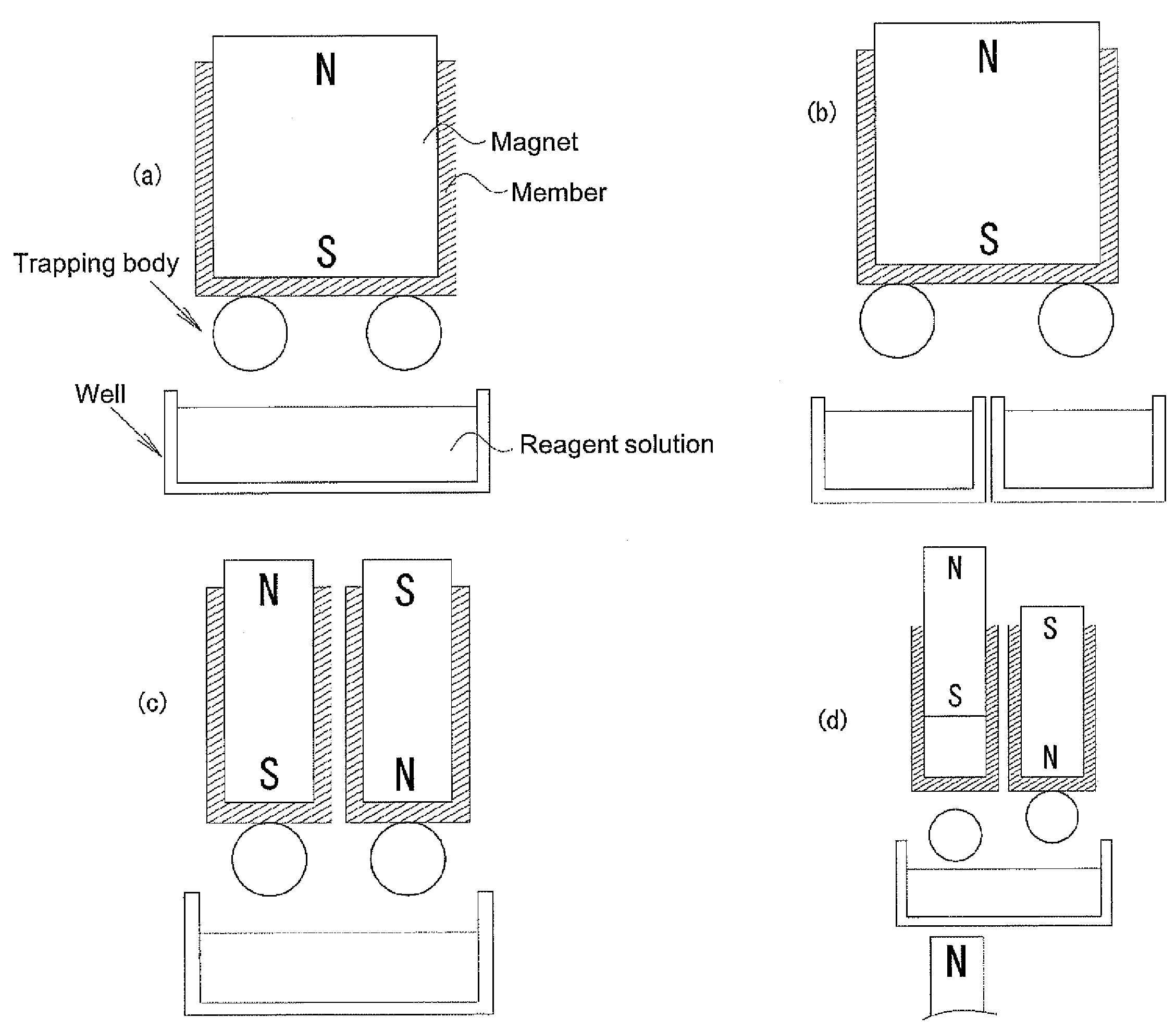 Device for trapping biologically-relevant substances and system for collecting biologically-relevant substances