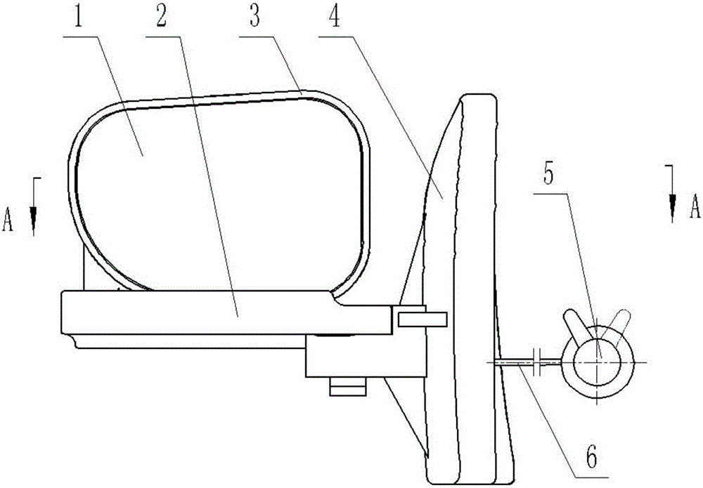Rearview mirror with front viewing function and vehicle with rearview mirror