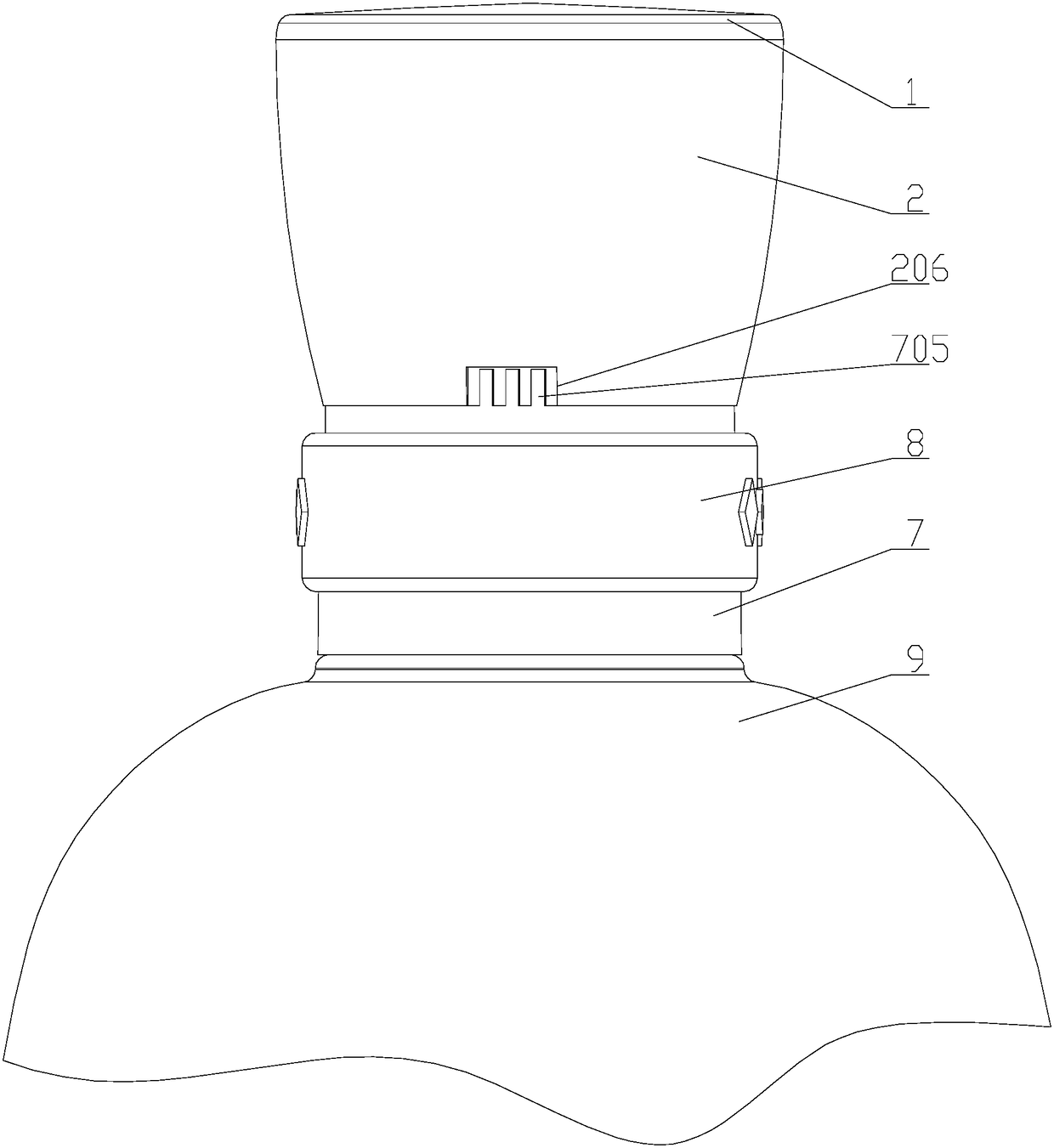 Self-locking anti-fake pottery jar wine cover and assembly method