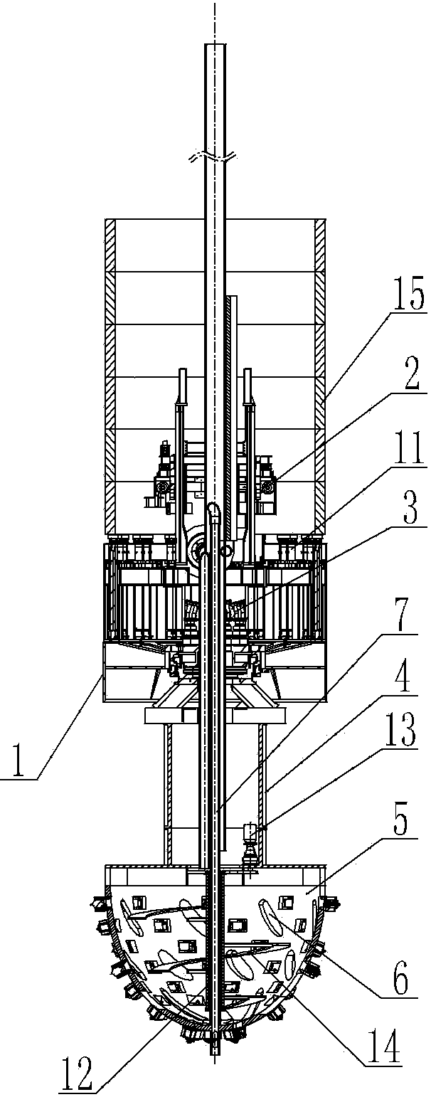 Vertical shaft shield tunneling machine