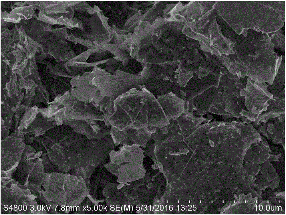 Multilayer-graphene-carried titanium dioxide-ferrotitanium bimetal nanoparticles and preparation method thereof
